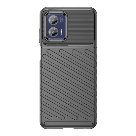 For Motorola Moto G73 Thunderbolt Shockproof TPU Protective Soft Phone Case(Black) - Motorola Cases by buy2fix | Online Shopping UK | buy2fix