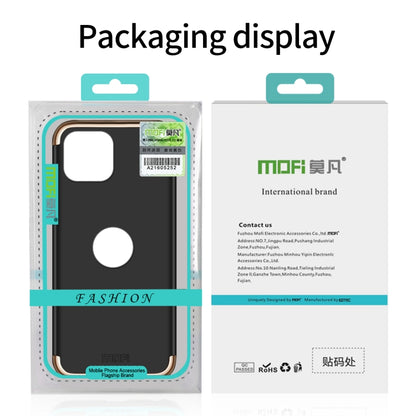 For iPhone 14 Plus MOFI Yatun Series 3 in 1 Stitching PC Phone Case(Black) - iPhone 14 Plus Cases by MOFI | Online Shopping UK | buy2fix