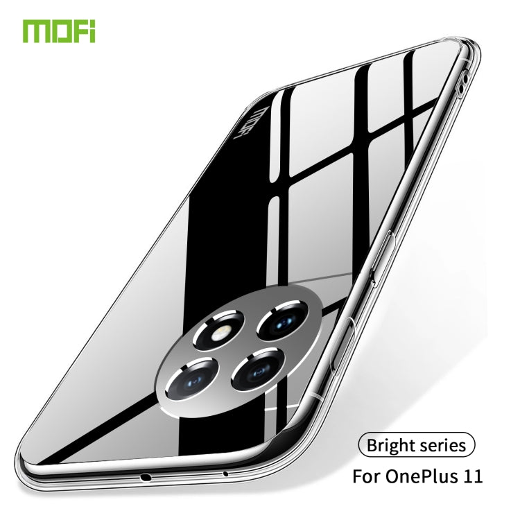 For OnePlus 11 MOFI Ming Series Ultra-thin TPU Phone Case(Transparent) - OnePlus Cases by MOFI | Online Shopping UK | buy2fix