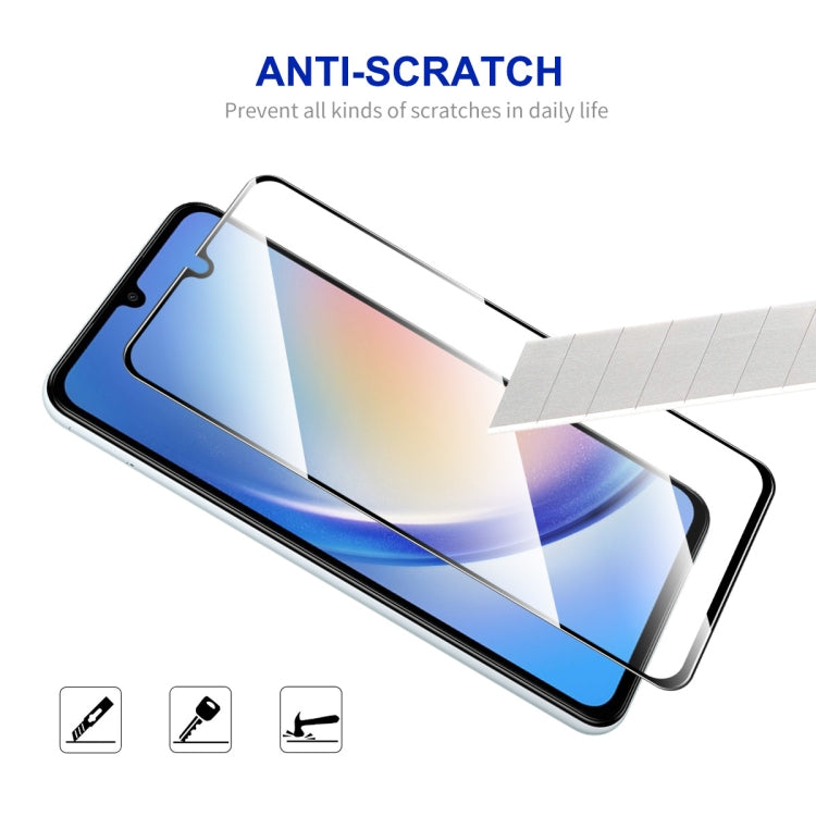 For Samsung Galaxy A34 5G / M34 / F34 5pcs ENKAY Hat-Prince Full Glue High Aluminum-silicon Tempered Glass Film - Galaxy Tempered Glass by ENKAY | Online Shopping UK | buy2fix