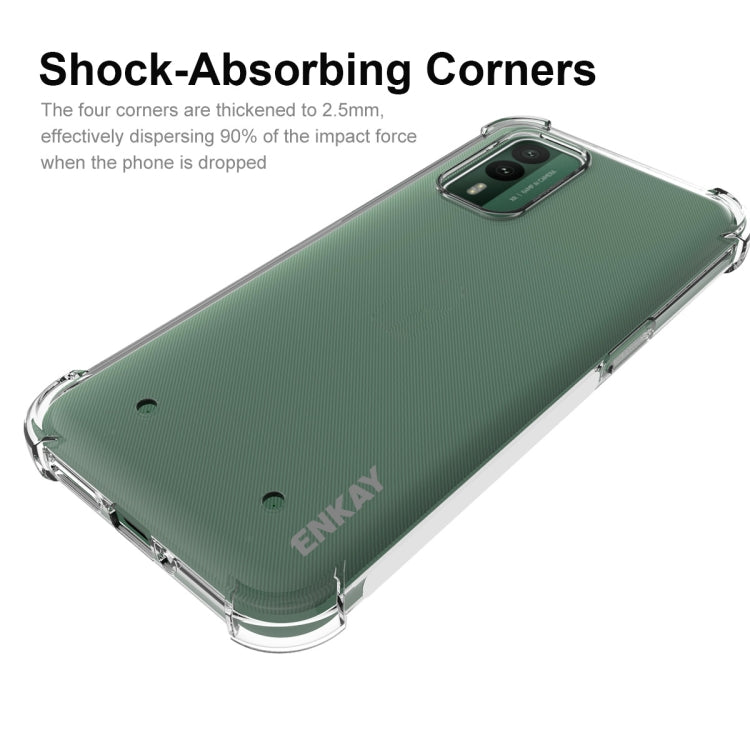 For Nokia XR21 5G ENKAY Transparent TPU Shockproof Phone Case - Nokia Cases by ENKAY | Online Shopping UK | buy2fix