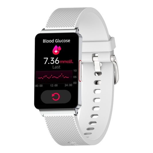 EP08 1.57 inch Color Screen Smart Watch,Support Blood Sugar Monitoring / Heart Rate Monitoring / Blood Pressure Monitoring(Silver) - Smart Wear by buy2fix | Online Shopping UK | buy2fix