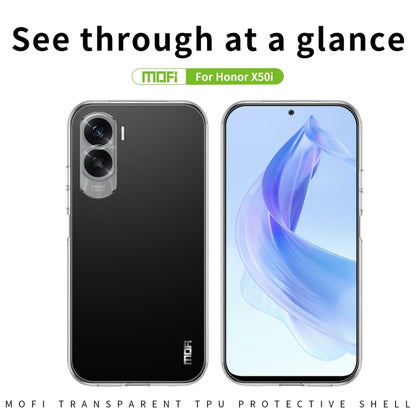 For Honor X50i MOFI Ming Series Transparent Ultra-thin TPU Phone Case - Honor Cases by MOFI | Online Shopping UK | buy2fix