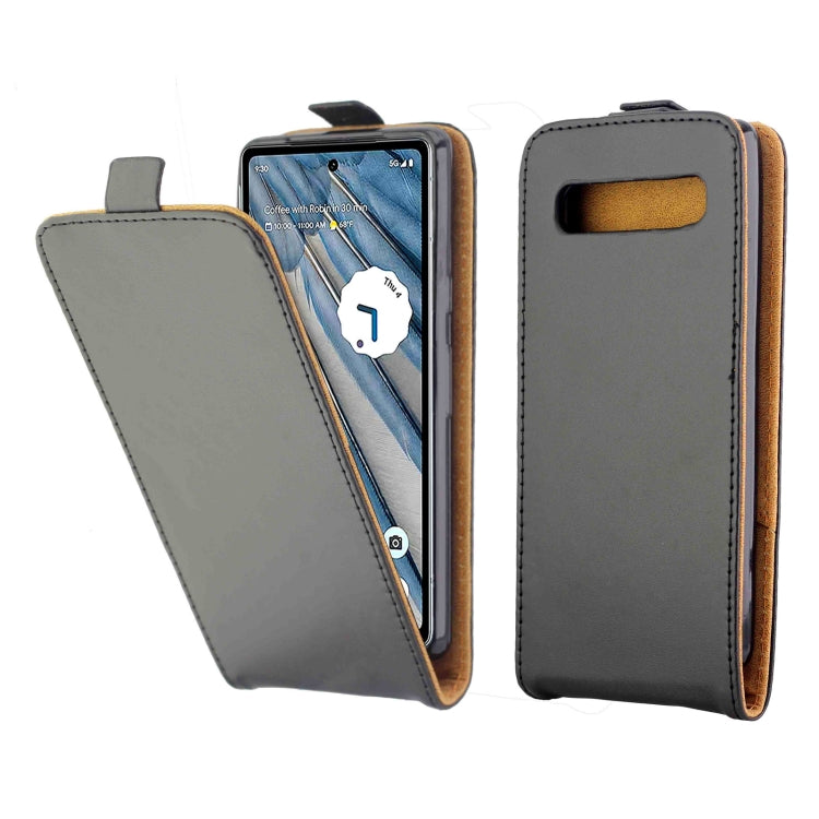 For Google Pixel 7A Vertical Flip Leather Phone Case with Card Slot(Black) - Google Cases by buy2fix | Online Shopping UK | buy2fix