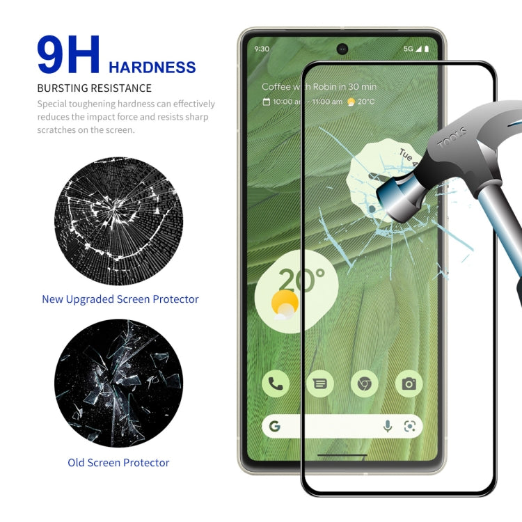 1pc For Google Pixel 7A ENKAY Full Glue High Aluminum-silicon Tempered Glass  Film - Google Tempered Glass by ENKAY | Online Shopping UK | buy2fix