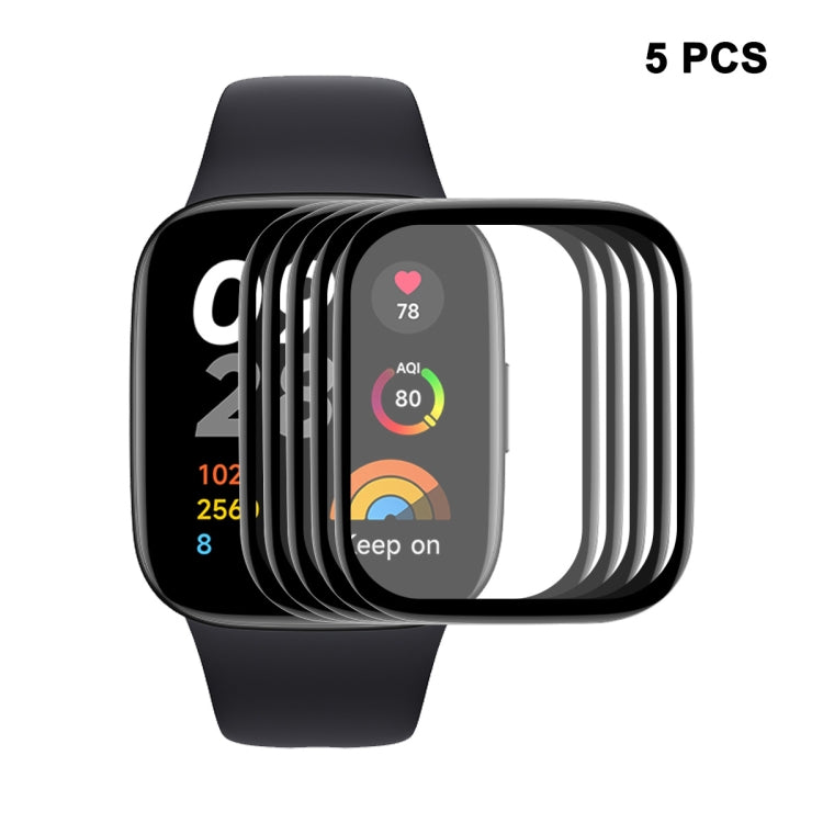 For Redmi Watch 3 Lite 5pcs ENKAY ENKAY 3D Full Coverage Soft PC Edge PMMA HD Screen Film - Screen Protector by ENKAY | Online Shopping UK | buy2fix