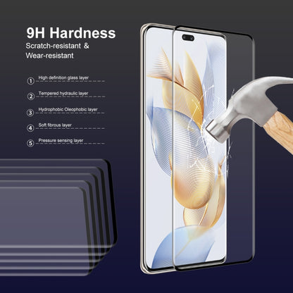 For Honor 90 Pro 5pcs ENKAY Hat-Prince 3D Curved Full Glue High Sense Tempered Glass Film - Honor Tempered Glass by ENKAY | Online Shopping UK | buy2fix