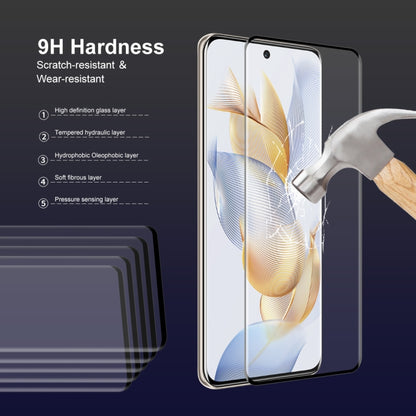 For Honor 90 5pcs ENKAY Hat-Prince 3D Curved Full Glue High Sense Tempered Glass Film - Honor Tempered Glass by ENKAY | Online Shopping UK | buy2fix