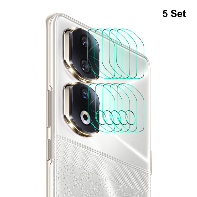 For Honor 90 Pro 5Sets ENKAY Hat-Prince 9H Rear Camera Lens Tempered Glass Film - Honor Tempered Glass by ENKAY | Online Shopping UK | buy2fix