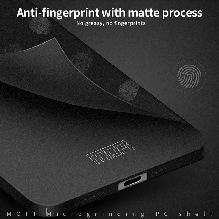 For iPhone 15 MOFI Fandun Series Frosted PC Ultra-thin All-inclusive Phone Case(Black) - iPhone 15 Cases by MOFI | Online Shopping UK | buy2fix