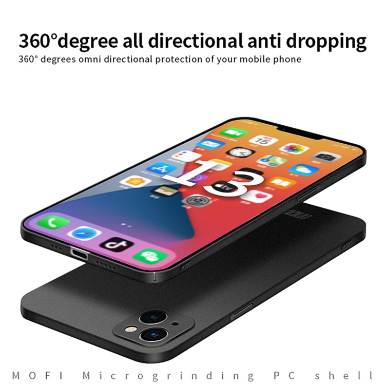 For iPhone 15 MOFI Fandun Series Frosted PC Ultra-thin All-inclusive Phone Case(Black) - iPhone 15 Cases by MOFI | Online Shopping UK | buy2fix