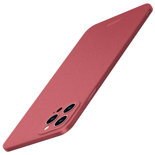 For iPhone 15 Pro MOFI Fandun Series Frosted PC Ultra-thin All-inclusive Phone Case(Red) - iPhone 15 Pro Cases by MOFI | Online Shopping UK | buy2fix