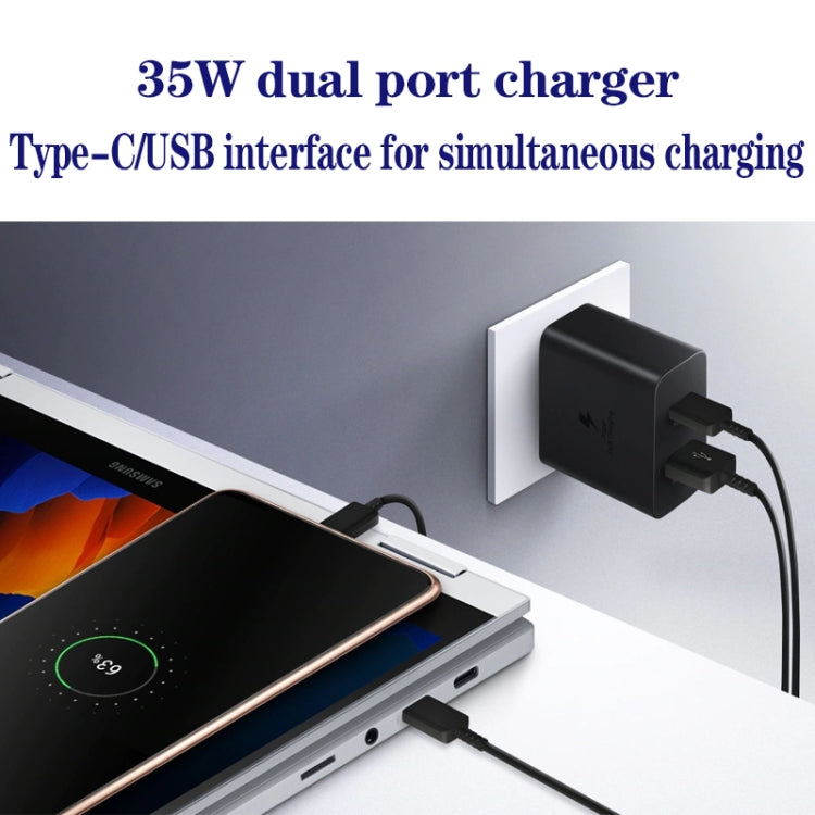 35W USB-C / Type-C + USB Charger Supports PPS / PD Protocol, EU Plug - USB Charger by buy2fix | Online Shopping UK | buy2fix