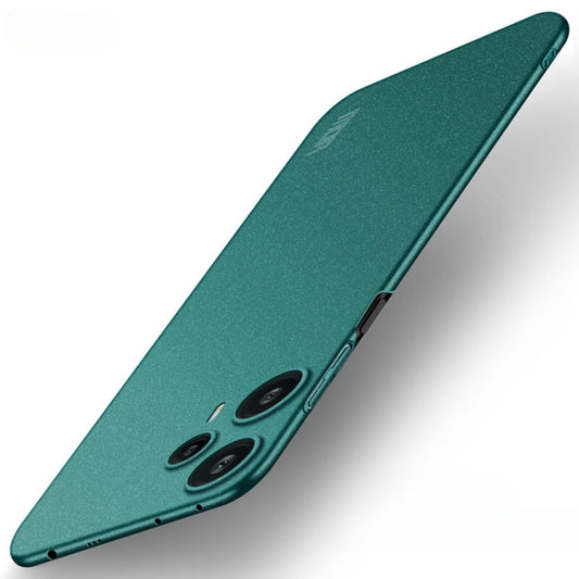 For Xiaomi Redmi Note 12 Turbo /Poco F5 5G MOFI Fandun Series Frosted PC Ultra-thin All-inclusive Phone Case(Green) - Xiaomi Cases by MOFI | Online Shopping UK | buy2fix