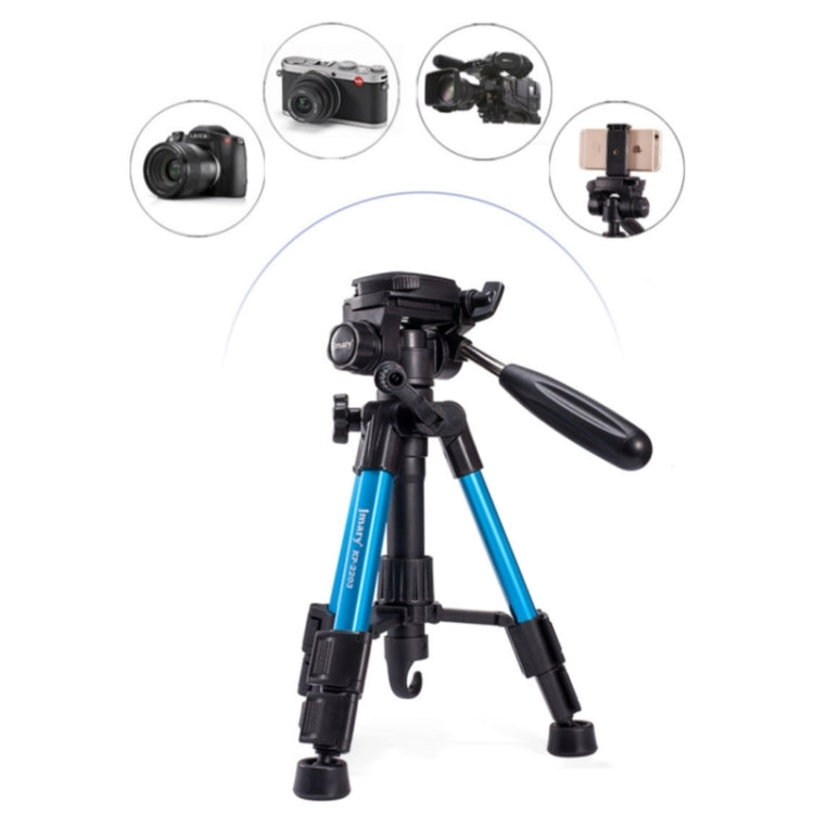 JMARY KP-2203 Portable Aluminum Alloy Telescopic SLR Camera Phone Photography Tripod(Black) - Tripods by Jmary | Online Shopping UK | buy2fix