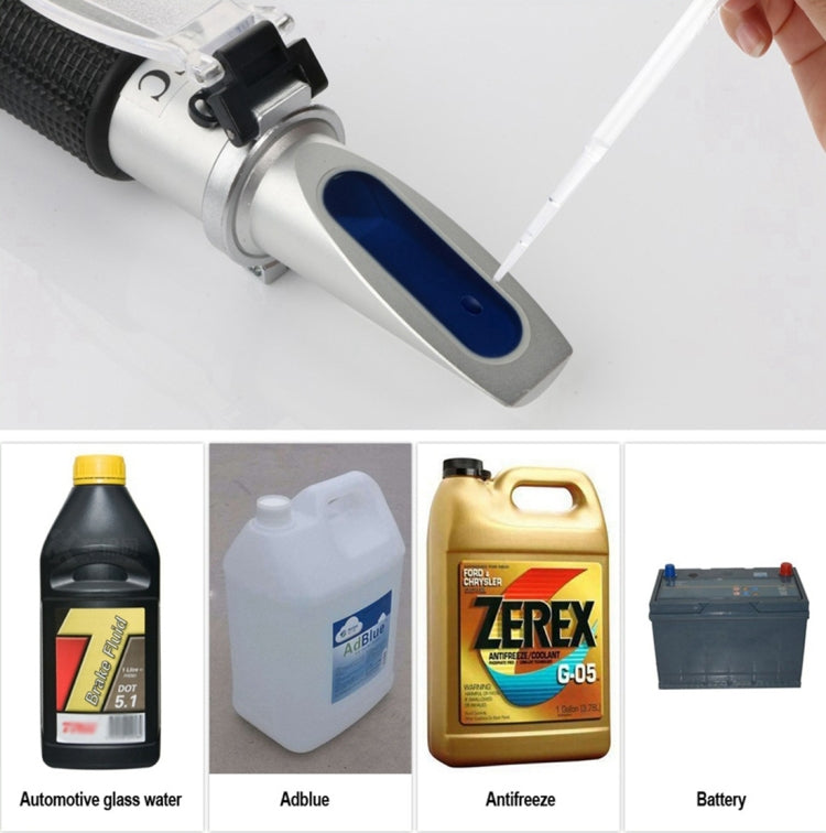 RZ115 Automotive Antifreez Refractometer Freezing Point Urea Adblue Battery Fluid Glass Water Tester Meter ATC Tool - Consumer Electronics by buy2fix | Online Shopping UK | buy2fix