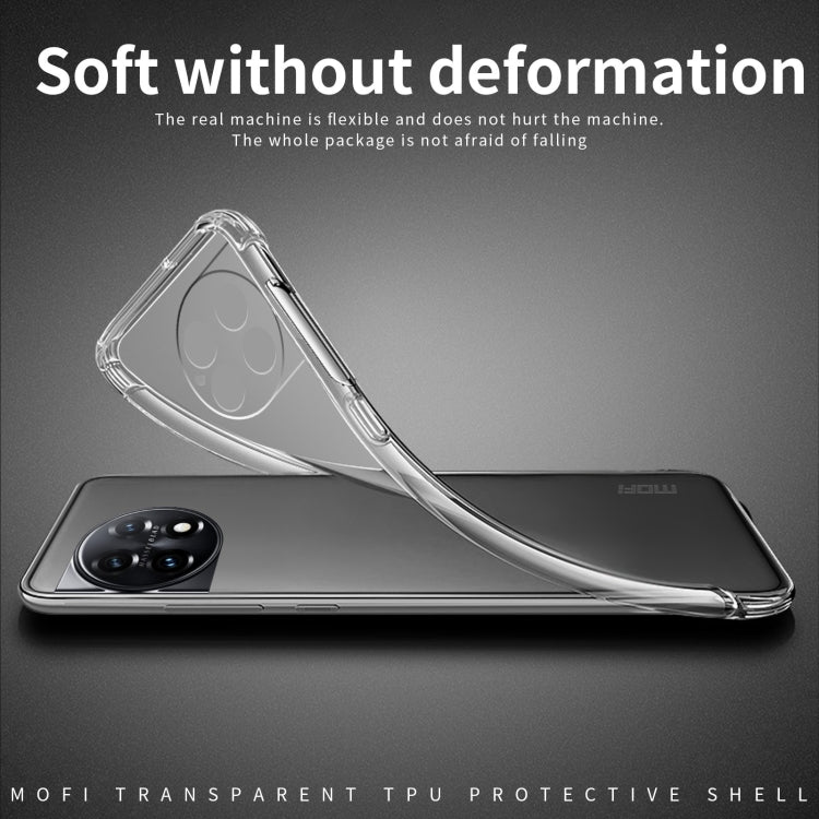 For OnePlus Ace 2 Pro MOFI Ming Series Transparent Ultra-thin TPU Phone Case(Transparent) - OnePlus Cases by MOFI | Online Shopping UK | buy2fix