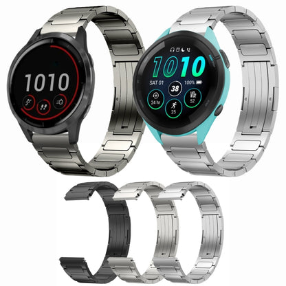 For Garmin Venu 2 22mm I-Shaped Titanium Alloy Watch Band(Grey) - Watch Bands by buy2fix | Online Shopping UK | buy2fix