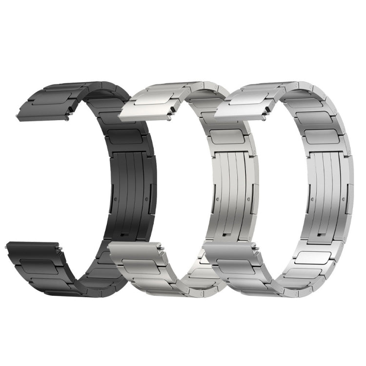 For Xiaomi MI Watch S1 Pro 22mm I-Shaped Titanium Alloy Watch Band(Grey) - Watch Bands by buy2fix | Online Shopping UK | buy2fix