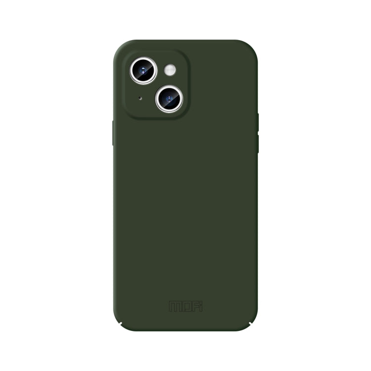 For iPhone 15 MOFI Qin Series Skin Feel All-inclusive PC Phone Case(Green) - iPhone 15 Cases by MOFI | Online Shopping UK | buy2fix