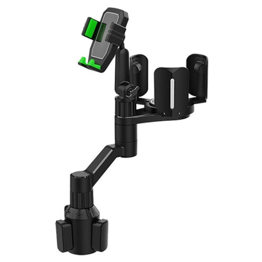 D08 With Adjustable Snack Cup Cup Holder Phone Mount For Car Phone Clamping Mount Holder(Green) - Car Drink Holders by buy2fix | Online Shopping UK | buy2fix