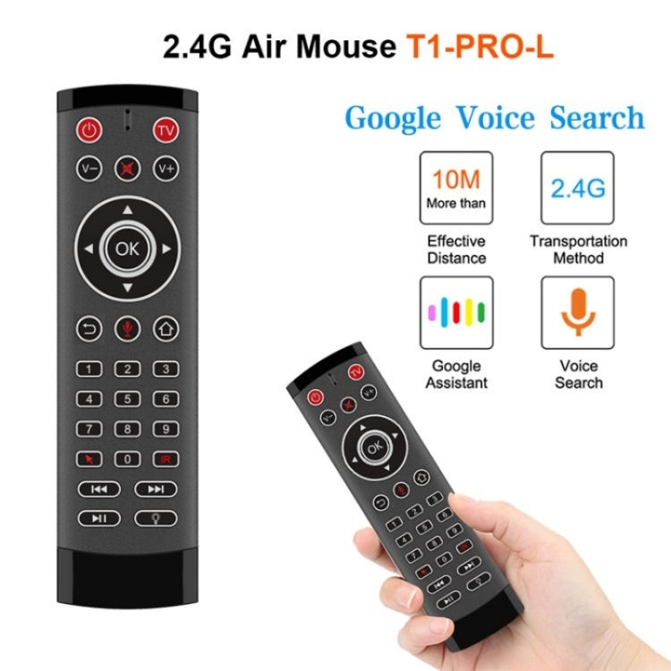 T1-PRO-L With IR Learning and Backlight Smart Wireless Air Mouse Remote Control - TV by buy2fix | Online Shopping UK | buy2fix