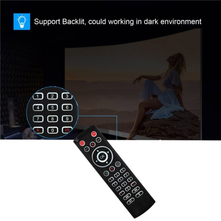 T1-PRO-L With IR Learning and Backlight Smart Wireless Air Mouse Remote Control - TV by buy2fix | Online Shopping UK | buy2fix