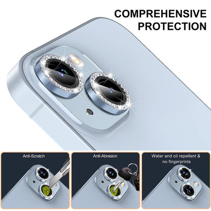 For iPhone 15 Pro / 15 Pro Max ENKAY AR Anti-reflection Individual Diamond Ring Camera Lens Glass Full Film(Black) - iPhone 15 Pro Tempered Glass by ENKAY | Online Shopping UK | buy2fix