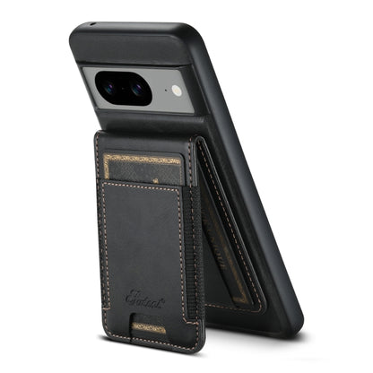 For Google Pixel 8a Suteni H17 Oil Eax Leather Detachable Wallet Phone Case(Black) - Google Cases by Suteni | Online Shopping UK | buy2fix