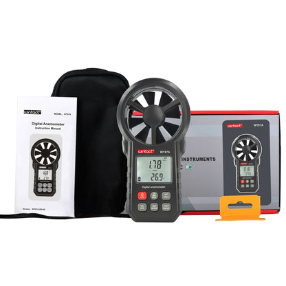 WINTACT WT87A Portable Anemometer Thermometer Wind Speed Gauge Meter - Tachometers & Anemometer by Wintact | Online Shopping UK | buy2fix