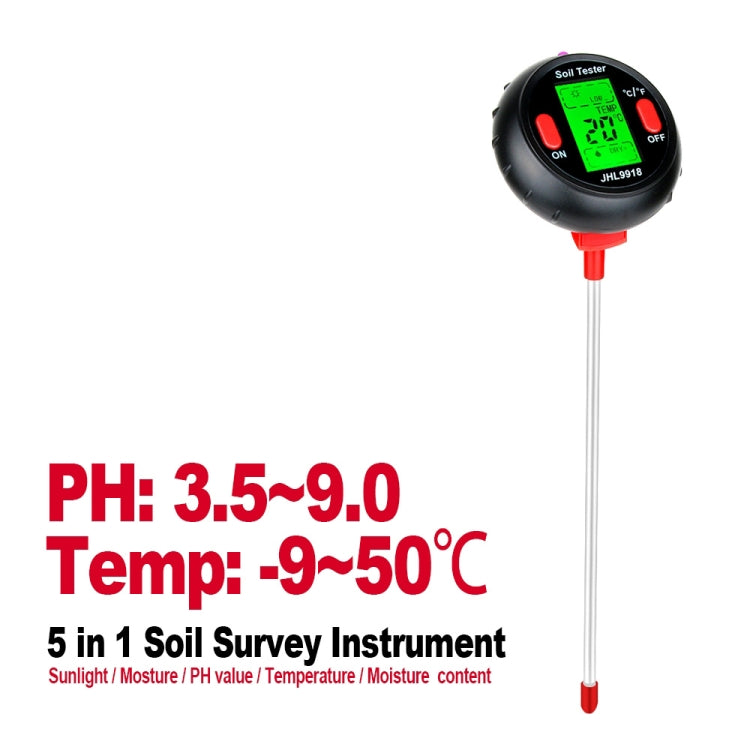 RZ104 Soil PH Meter Humidity Detector Digital PH Meter Soil Monitor PH Gardening Plant Soil Tester - Consumer Electronics by buy2fix | Online Shopping UK | buy2fix