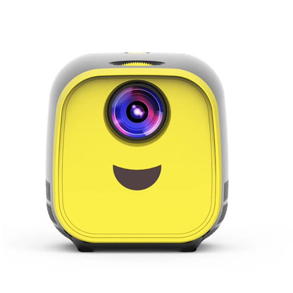 L1 Children Projector Mini LED Portable Home Speaker Projector, EU Plug(Yellow) - Consumer Electronics by buy2fix | Online Shopping UK | buy2fix