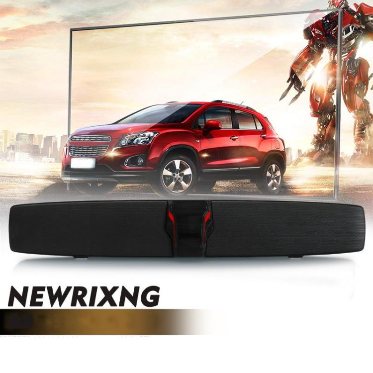 New Rixing NR7017 TWS Portable 10W Stereo Surround Soundbar Bluetooth Speaker with Microphone(Red) - Desktop Speaker by NewRixing | Online Shopping UK | buy2fix