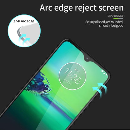 For  MOTO G8 Play PINWUYO 9H 2.5D Full Screen Tempered Glass Film(Black) - Motorola Tempered Glass by PINWUYO | Online Shopping UK | buy2fix