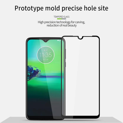 For  MOTO G8 Play PINWUYO 9H 2.5D Full Screen Tempered Glass Film(Black) - Motorola Tempered Glass by PINWUYO | Online Shopping UK | buy2fix