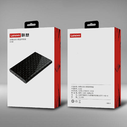 Lenovo S-02  2.5 inch USB3.0 Hard Drive Enclosure -  by Lenovo | Online Shopping UK | buy2fix