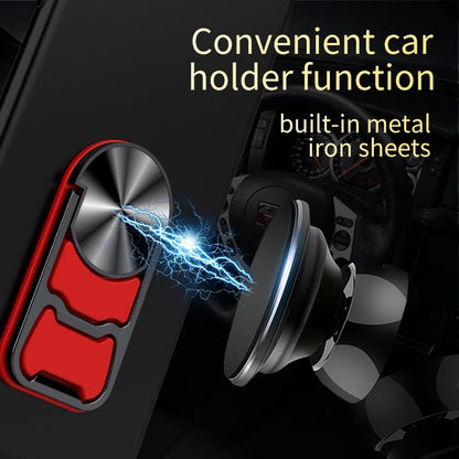Car Desktop Stand Magnetic Rotating Metal Holder with Beer Opener(Black) - Ring Holder by buy2fix | Online Shopping UK | buy2fix