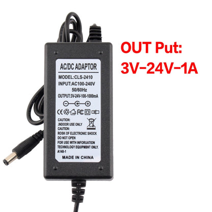 3V-12V 2A AC To DC Adjustable Voltage Power Adapter Universal Power Supply Display Screen Power Switching Charger, Plug Type:EU - Power Supplies by buy2fix | Online Shopping UK | buy2fix