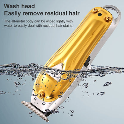 VGR V-057 8W USB Metal Professional Oil Head Push White Hair Clipper - Hair Trimmer by VGR | Online Shopping UK | buy2fix