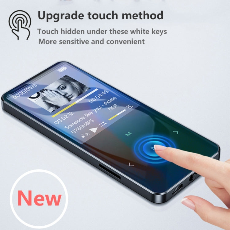 X2 1.8 inch Touch Screen Metal Bluetooth MP3 MP4 Hifi Sound Music Player 8GB(Silver) - Consumer Electronics by buy2fix | Online Shopping UK | buy2fix