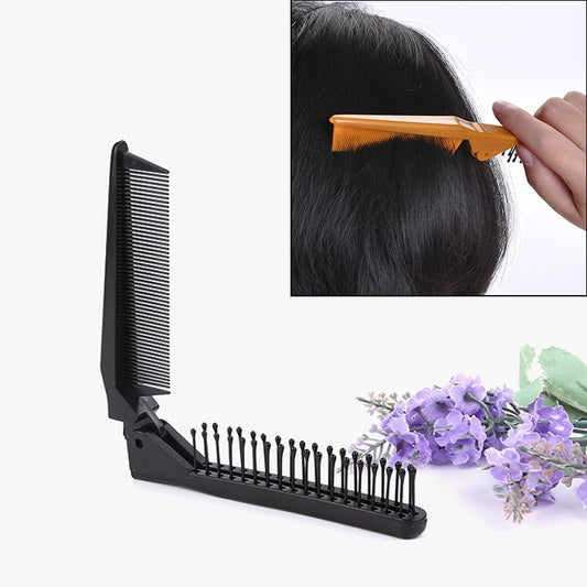 Portable Travel Folding Comb Anti-static Massage Comb(Black) - Hair Trimmer by buy2fix | Online Shopping UK | buy2fix
