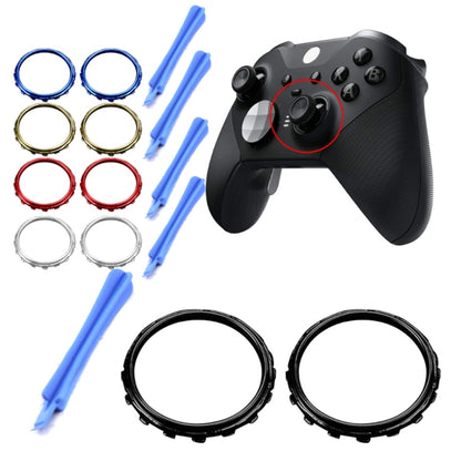 For Xbox One Elite 5pairs 3D Replacement Ring + Screwdriver Handle Accessories, Colour:Silver Plating - Repair & Spare Parts by buy2fix | Online Shopping UK | buy2fix