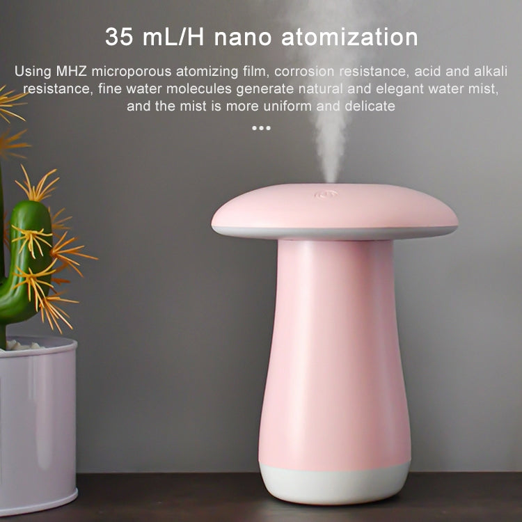 Mushroom Aromatherapy Night Light Bedroom Bedside Sleep Air Humidifier Sleep Aid Lamp Automatic Alcohol Sprayer(Black) - Home & Garden by buy2fix | Online Shopping UK | buy2fix