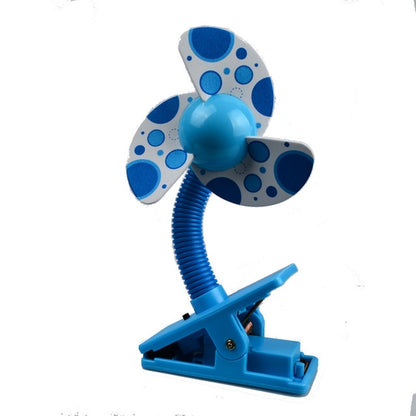 Baby Crib Stroller Fan Mini Portable Clip USBCharging Dormitory Office Small Electric Fan(Blue) - Electric Fans by buy2fix | Online Shopping UK | buy2fix