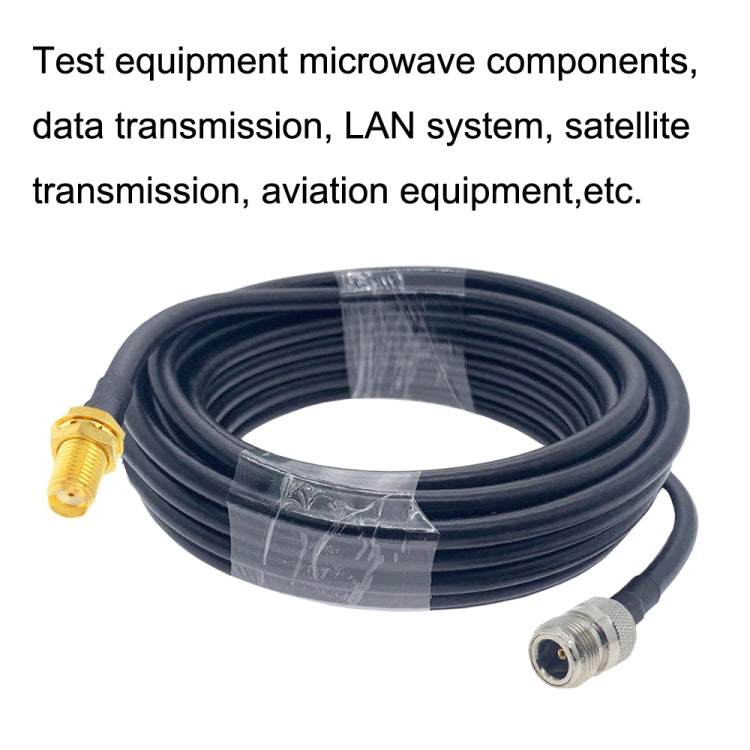 SMA Female to N Female RG58 Coaxial Adapter Cable, Cable Length:3m - Connectors by buy2fix | Online Shopping UK | buy2fix