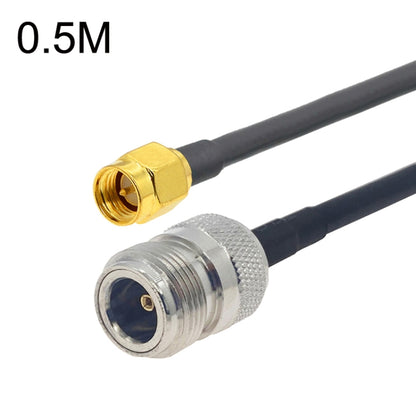 SMA Male to N Female RG58 Coaxial Adapter Cable, Cable Length:0.5m -  by buy2fix | Online Shopping UK | buy2fix