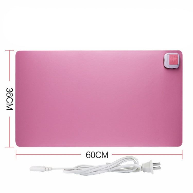 220V Electric Hot Plate Writing Desk Warm Table Mat Blanket Office Mouse Heating Warm Computer Hand Warmer Desktop Heating Plate, Color:Pink Big Size, CN Plug - Mouse Pads by buy2fix | Online Shopping UK | buy2fix