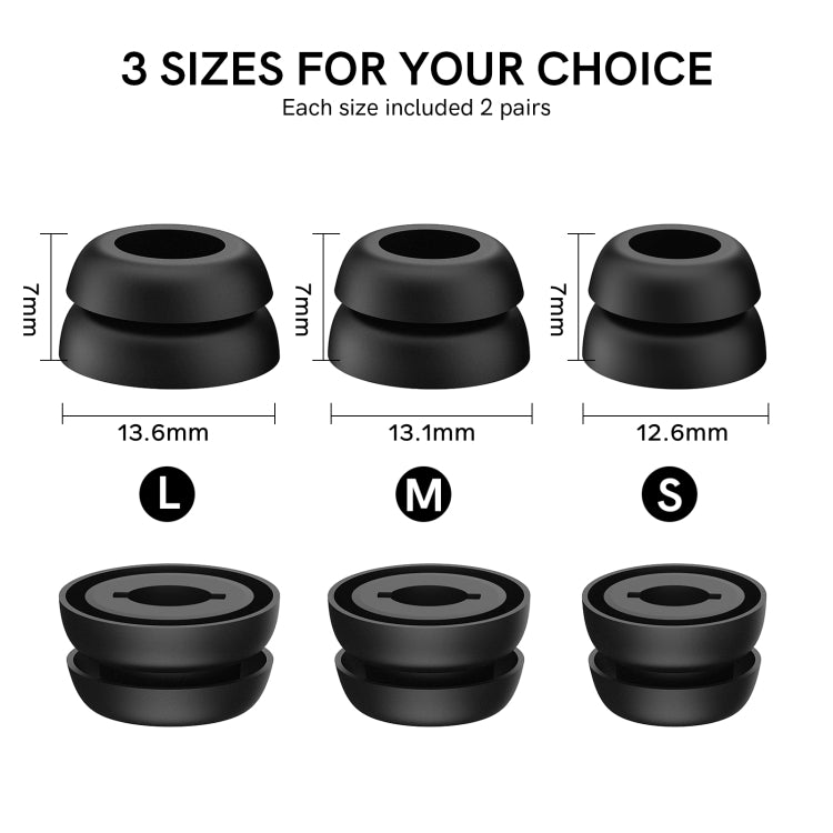 For Samsung Galaxy Buds Pro AhaStyle PT168 Silicone Earphone Earcups, Size:M(Black) - Anti-dust & Ear Caps by AhaStyle | Online Shopping UK | buy2fix