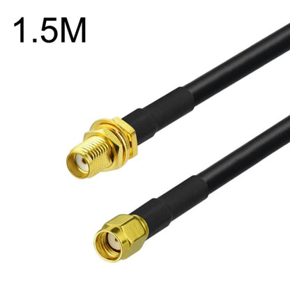 SMA Female To RP-SMA Male RG58 Coaxial Adapter Cable, Cable Length:1.5m - Connectors by buy2fix | Online Shopping UK | buy2fix