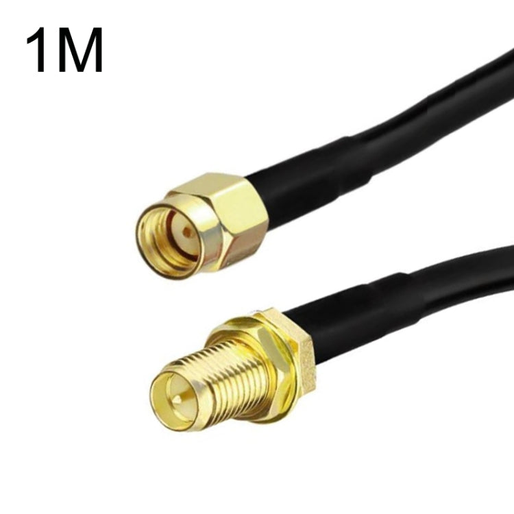 RP-SMA Male To RP-SMA Female RG58 Coaxial Adapter Cable, Cable Length:1m - Connectors by buy2fix | Online Shopping UK | buy2fix